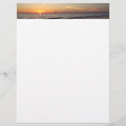 Beach Sunset Briefpapier (Voorkant)