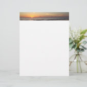 Beach Sunset Briefpapier (Staand voorkant)