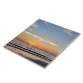 Beach Sunset Ceramic Tile Tegeltje (Zijkant)