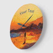  Beach Sunset Clock Grote Klok (Hoek)