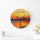  Beach Sunset Clock Grote Klok (Huis)