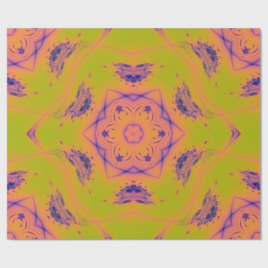 Beach Sunset Gradient Contrast Mandela Cadeaupapier (Vlak)