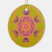 Beach Sunset Gradient Contrast Mandela Keramisch Ornament (Links)