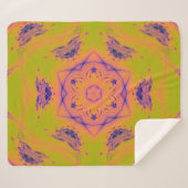 Beach Sunset Gradient Contrast Mandela Sherpa Deken (Voorkant (horizontaal))