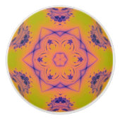 Beach Sunset High Contrast Mandela Keramische Knop (Voorkant)