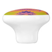 Beach Sunset High Contrast Mandela Keramische Knop (Zijkant)