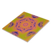 Beach Sunset High Contrast Mandela Tegeltje (Zijkant)