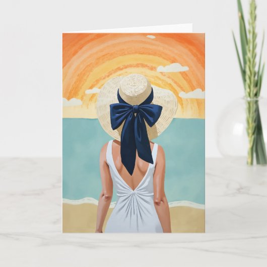 Beach Sunset Kaart (Voorkant)
