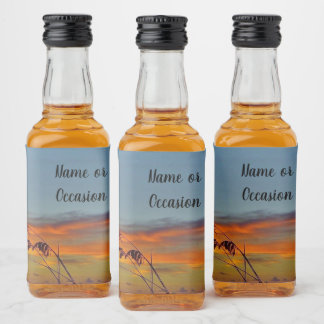 Beach Sunset Label Likeurfles Etiket