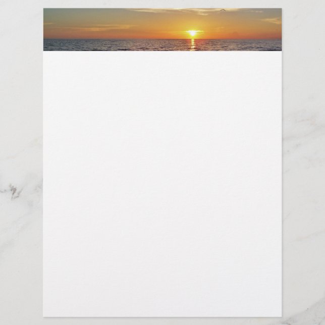 Beach Sunset Letterhead (Voorkant)