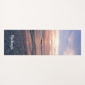 Beach Sunset met naam Yogamat (Voorkant (horizontaal))