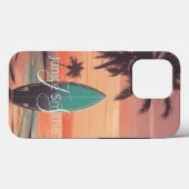 Beach Sunset Monogram Case-Mate iPhone Case (Achterkant (horizontaal))