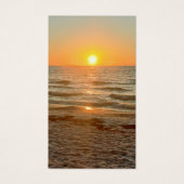 Beach Sunset Photo Funeral Sympathy Prayer Card (Devant)