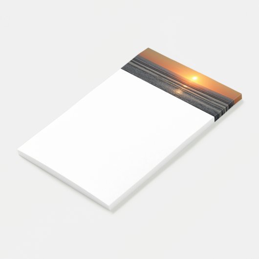 Beach Sunset Photo Stationery 4x6 Post-it Notities Post-it® Notes (Schuin)