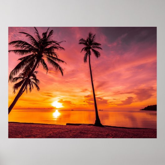 Beach Sunset posters (Voorkant)