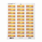 Beach sunset return address labels (Full Sheet)