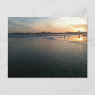 Beach Sunset, Santa Cruz, CA Briefkaart