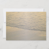 Beach Sunset Seashell Wedding Kaart (Achterkant)