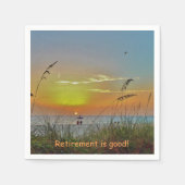 Beach Sunset Servet (Voorkant)