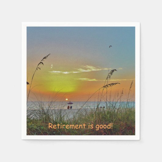 Beach Sunset Servet (Voorkant)