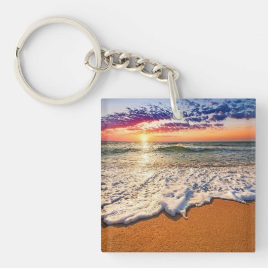 Beach Sunset Sleutelhanger (voorkant)