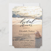 Beach Sunset String Lights Seashell Vrijgezellenfe Kaart (Voorkant)