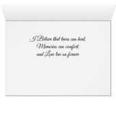 Beach Sunset Sympathie Wenskaart (Binenzijde Horizontaal (Onderkant))