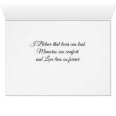 Beach Sunset Sympathie Wenskaart (Binenzijde Horizontaal (Onderkant))