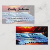 Beach Sunset Visitekaartje (Voorkant / Achterkant)