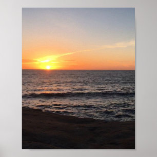 Beach Sunset Zee Photo Poster