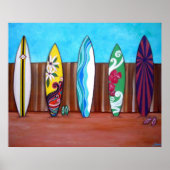 BEACH SURFBOARDS POSTERS (Voorkant)