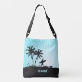 Beach Surfer sacs personnalisés nom (Dos)