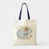 Beach Sweet Dreams Cat on Towel Tote Bag (Achterkant)
