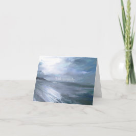 Beach Sympathy Card Kaart