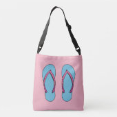Beach Teenslippers Crossbody Tas (Achterkant)