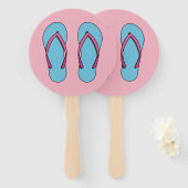 Beach Teenslippers Handwaaier (Voorkant en achterkant)