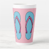 Beach Teenslippers Latte Mok (Voorkant)