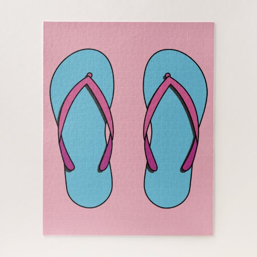 Beach Teenslippers Legpuzzel (Verticaal)