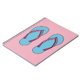 Beach Teenslippers Notitieboek (Linkerzijde)