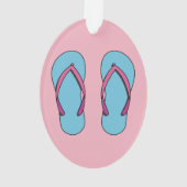 Beach Teenslippers Ornament (achterkant)