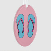 Beach Teenslippers Ornament (voorkant)