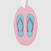 Beach Teenslippers Ornament (voorkant)