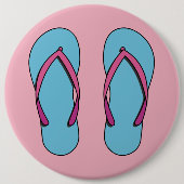 Beach Teenslippers Ronde Button 6,0 Cm (Voorkant)