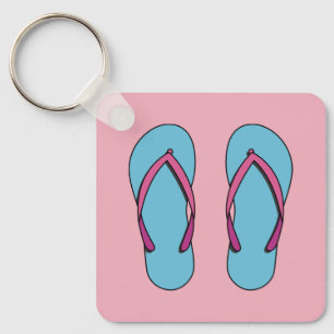 Beach Teenslippers Sleutelhanger