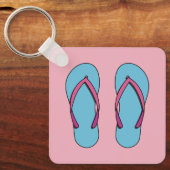 Beach Teenslippers Sleutelhanger (Voorkant)