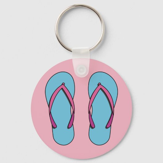 Beach Teenslippers Sleutelhanger (Voorkant)