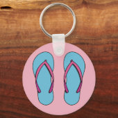 Beach Teenslippers Sleutelhanger (Voorkant)