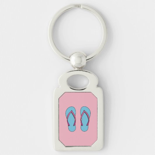 Beach Teenslippers Sleutelhanger (Voorkant)