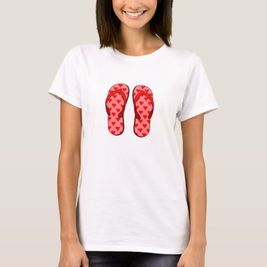 Beach Teenslippers T-shirt (Voorkant)