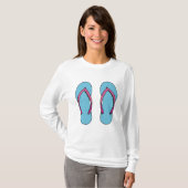 Beach Teenslippers T-shirt (Voorkant volledig)